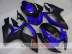 Kit de carénage injecté pour GSX R750 06-07 - Bleu, Noir, Mat - Style d'origine #OYO87905374