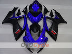 Kit de carénage injecté pour GSX R750 06-07 - Bleu, Noir, Mat - Style d'origine #OYO87905374