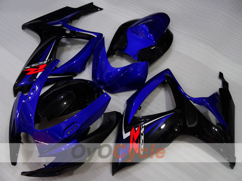 Kit de carénages à injection pour GSX R600 06-07 - Bleu, noir - Style d'origine #OYO87905319