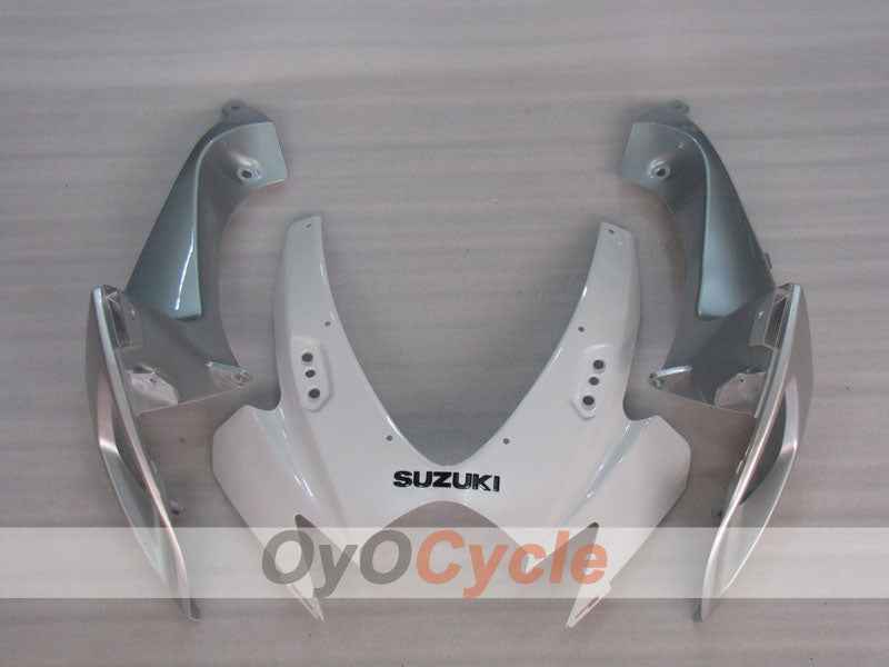 Kit de carénages à injection pour GSX R600 06-07 - Blanc, argenté - Style d'origine #OYO87905321