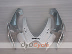Kit de carénage injecté pour GSX R750 06-07 - Blanc, Argenté - Style d'origine #OYO87905357