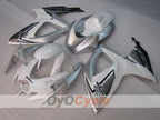 Kit de carénages à injection pour GSX R600 06-07 - Blanc, argenté - Style d'origine #OYO87905321