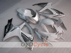 Kit de carénages à injection pour GSX R600 06-07 - Blanc, argenté - Style d'origine #OYO87905321