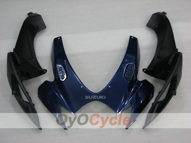 Kit de carénage injecté pour GSX R750 06-07 - Bleu, Noir - Style d'origine #OYO87905358