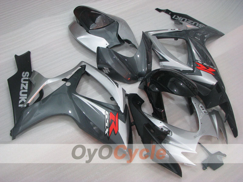 Kit de carénage injecté pour GSX R750 06-07 - Gris - Style d'origine #OYO87905359