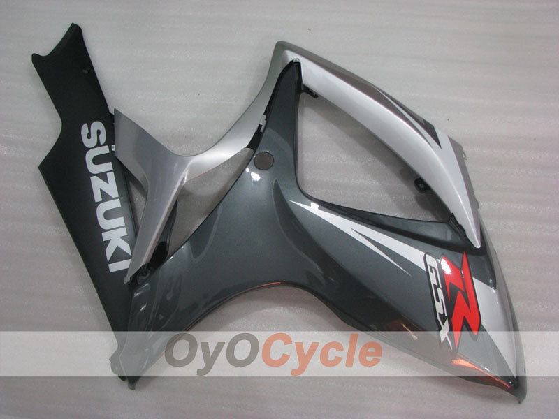 Kit de carénages à injection pour GSX R600 06-07 - Noir, gris - Style d'origine #OYO87905323
