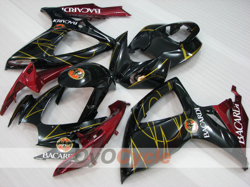 Kit de carénage injecté pour GSX R750 06-07 - Rouge, Noir - BACARDI #OYO87905360 Image secondaire du produit