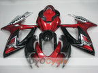 Kit de carénage injecté pour GSX R750 06-07 - Rouge, Noir - Style d'origine #OYO87905361