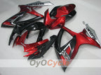 Kit de carénages à injection pour GSX R600 06-07 - Rouge, noir - Style d'origine #OYO87905325