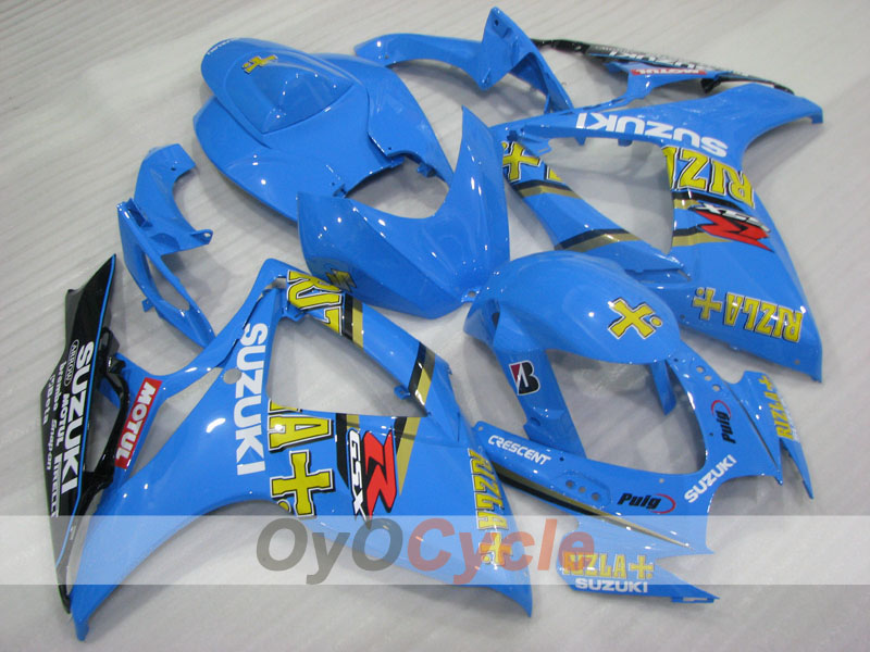 Kit de carénages à injection pour GSX R600 06-07 - Bleu - Rizla+ #OYO87905326