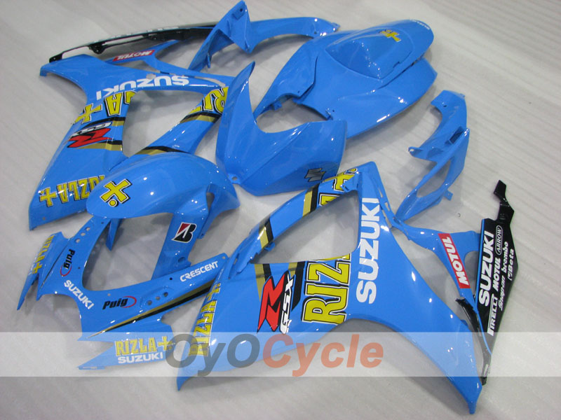 Kit de carénages à injection pour GSX R600 06-07 - Bleu - Rizla+ #OYO87905326 Image principale du produit