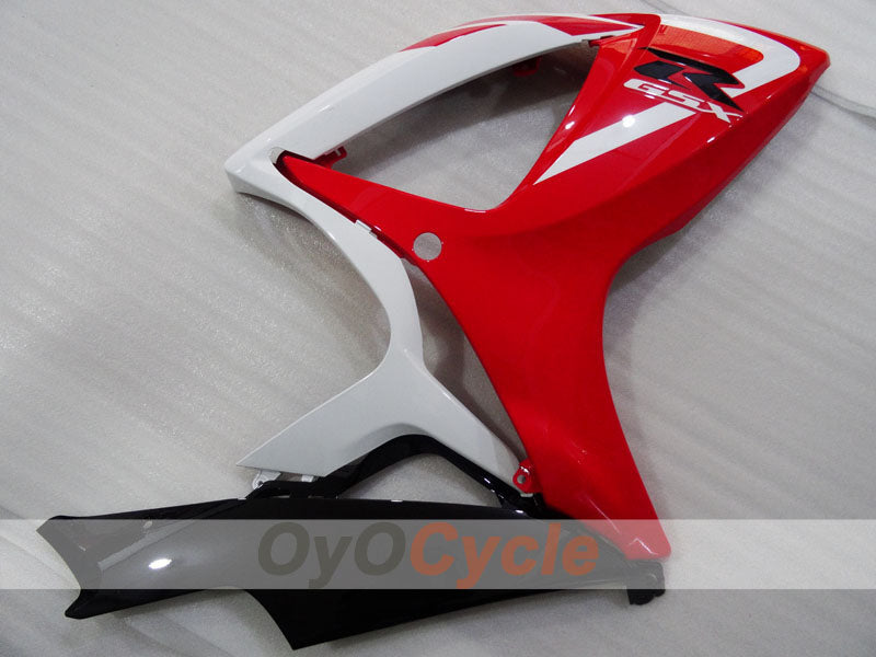 Kit de carénage injecté pour GSX R750 06-07 - Rouge, Blanc - Style d'origine #OYO87905363
