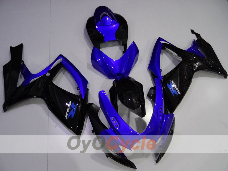 Kit de carénage injecté pour GSX R750 06-07 - Bleu, Noir - Style d'origine #OYO87905365