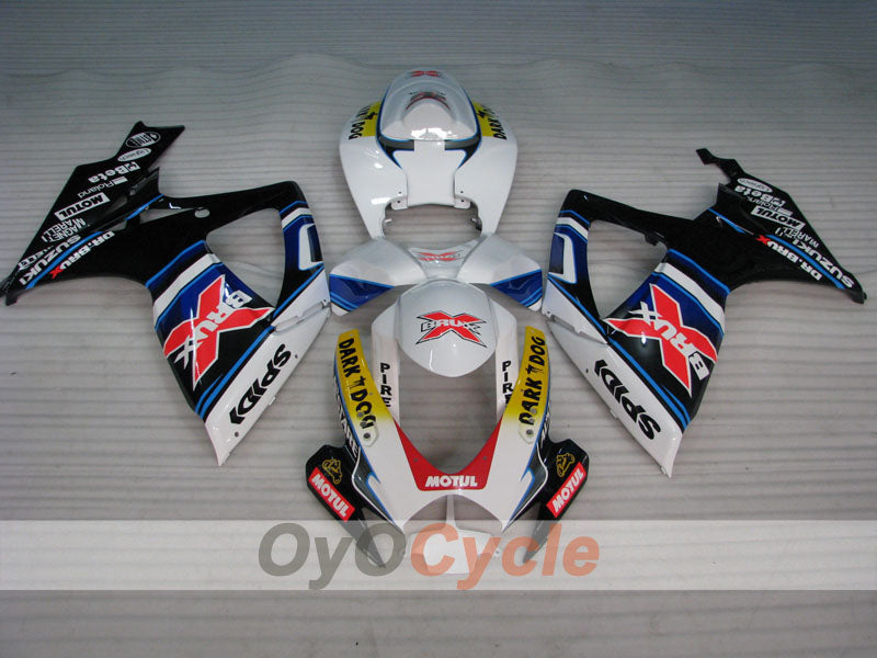 Kit de carénage injecté pour GSX R750 06-07 - Blanc, Noir - Dark Dog #OYO87905368 Image secondaire du produit