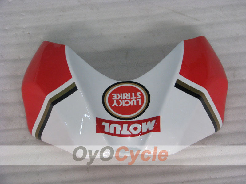 Kit de carénage injecté pour GSX R750 06-07 - Rouge, Blanc - Lucky Strike #OYO87905375