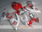 Kit de carénage à injection pour GSX R600 06-07 - Rouge, blanc - Lucky Strike, MICHELIN, MOTUL #OYO87905333