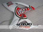 Kit de carénage injecté pour GSX R750 06-07 - Rouge, Blanc - Lucky Strike #OYO87905375