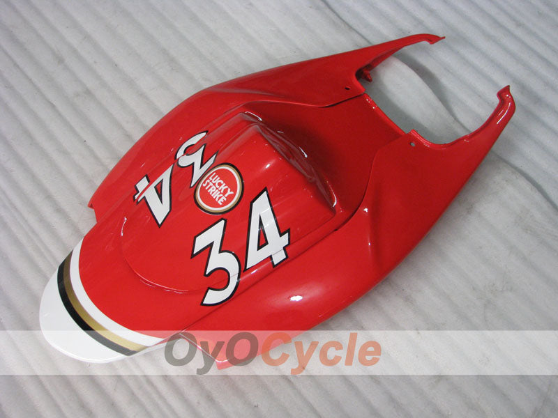 Kit de carénage à injection pour GSX R600 06-07 - Rouge, blanc - Lucky Strike, MICHELIN, MOTUL #OYO87905333