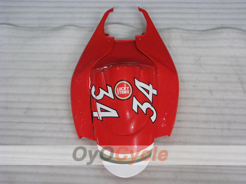 Kit de carénage injecté pour GSX R750 06-07 - Rouge, Blanc - Lucky Strike #OYO87905375