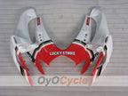 Kit de carénage à injection pour GSX R600 06-07 - Rouge, blanc - Lucky Strike, MICHELIN, MOTUL #OYO87905333