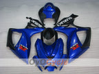Kit de carénage injecté pour GSX R750 06-07 - Bleu, Noir - Style d'origine #OYO87905370