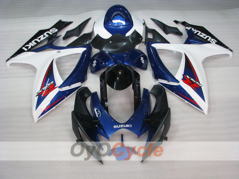 Kit de carénage à injection pour GSX R600 06-07 - Bleu, noir - Style usine #OYO87905336 Image principale du produit