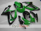Kit de carénage injecté pour GSX R750 06-07 - Vert, Noir - Style d'origine #OYO87905372