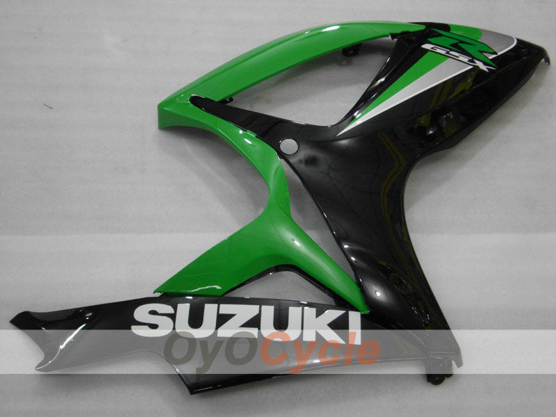 Kit de carénage injecté pour GSX R750 06-07 - Vert, Noir - Style d'origine #OYO87905372