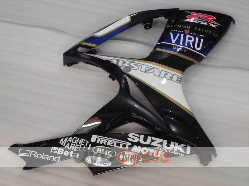 Kit de carénage à injection pour GSX R600 06-07 - Blanc, noir - MOTUL, VIRU #OYO87905338