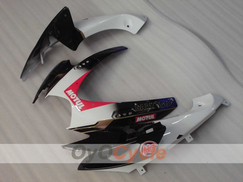 Kit de carénage injecté pour GSX R750 06-07 - Blanc, Noir - VIRU #OYO87905373