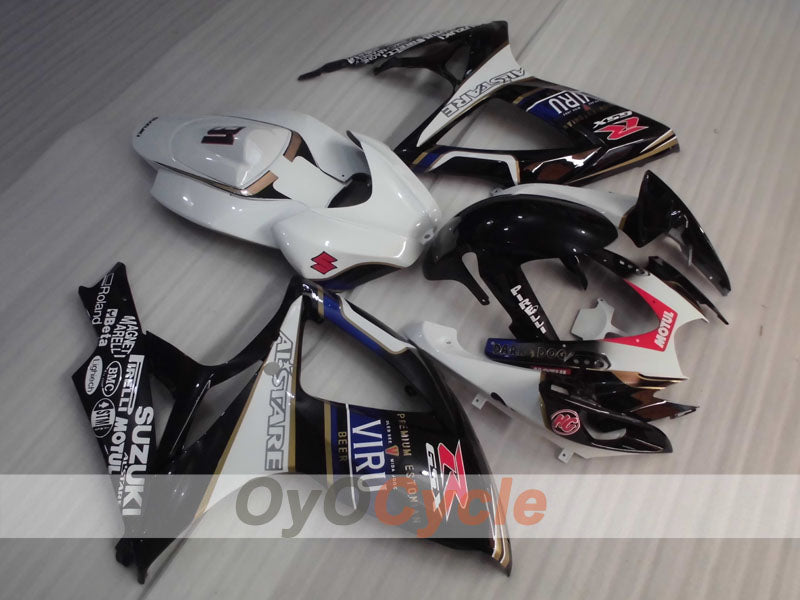 Kit de carénage injecté pour GSX R750 06-07 - Blanc, Noir - VIRU #OYO87905373 Image principale du produit