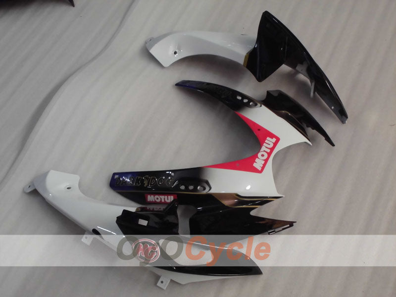 Kit de carénage injecté pour GSX R750 06-07 - Blanc, Noir - VIRU #OYO87905373