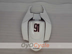 Kit de carénage injecté pour GSX R750 06-07 - Blanc, Noir - VIRU #OYO87905373
