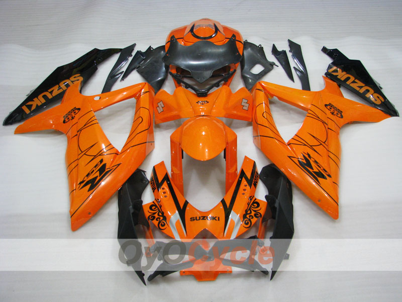 Kit de carénage injecté pour GSX R600 08-10 - Orange - MOTUL #OYO87905376