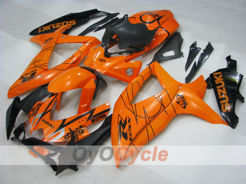 Kit de carénage injecté pour GSX R600 08-10 - Orange - MOTUL #OYO87905376