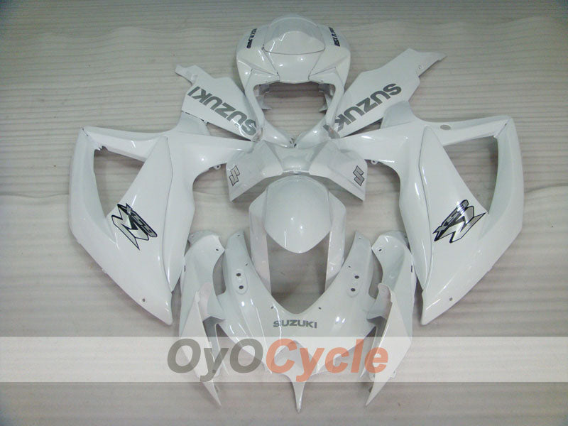 Kit de carénage à injection pour GSX R750 08-10 - Blanc - Style d'origine #OYO87905420