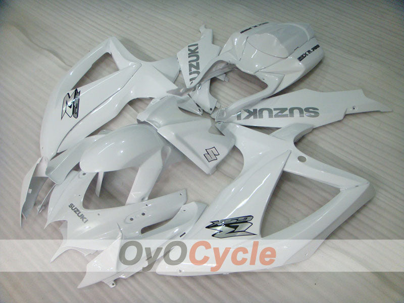 Kit de carénage à injection pour GSX R750 08-10 - Blanc - Style d'origine #OYO87905420