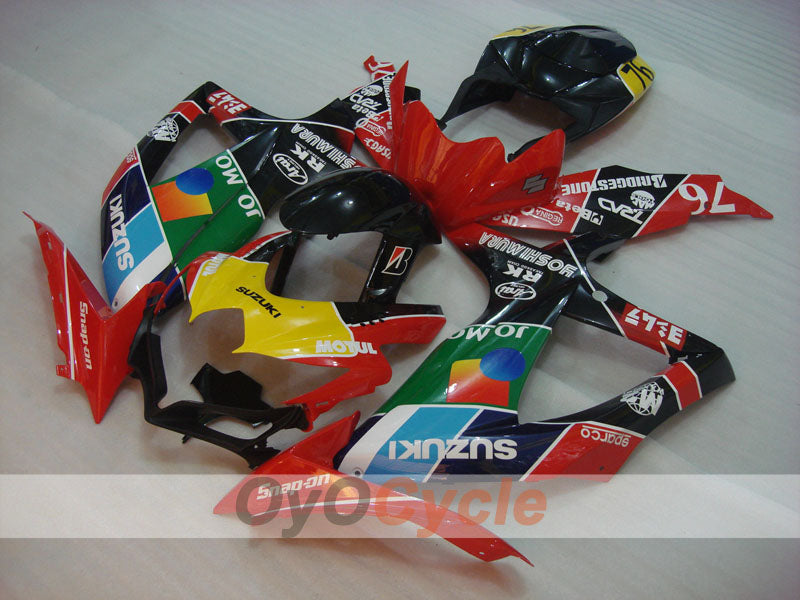 Kit de carénage à injection pour GSX R750 08-10 - Rouge, noir - RK #OYO87905421 Image principale du produit