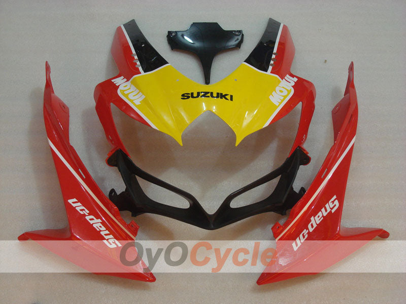 Kit de carénages à injection pour GSX R600 08-10 - Rouge, Noir - RK #OYO87905378
