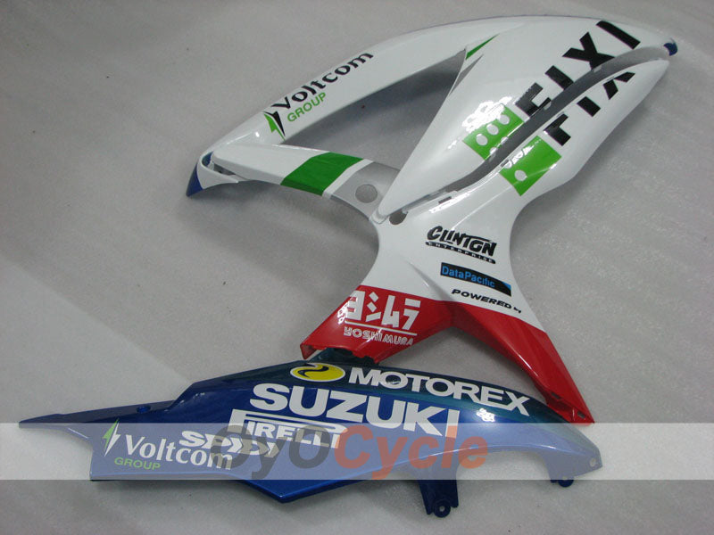 Kit de carénages à injection pour GSX R600 08-10 - Bleu, Blanc - FIXI #OYO87905379