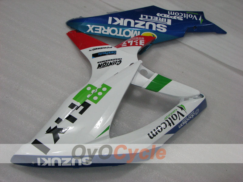Kit de carénages à injection pour GSX R600 08-10 - Bleu, Blanc - FIXI #OYO87905379