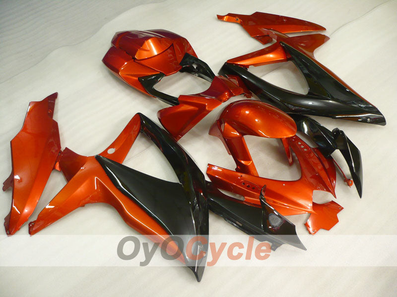 Kit de carénage à injection pour GSX R750 08-10 - Orange, noir - Style d'origine #OYO87905423
