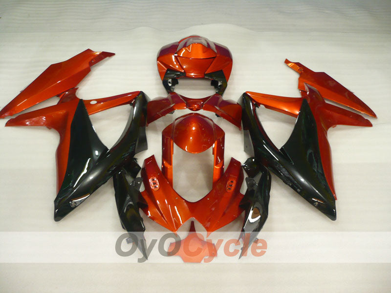 Kit de carénage à injection pour GSX R750 08-10 - Orange, noir - Style d'origine #OYO87905423