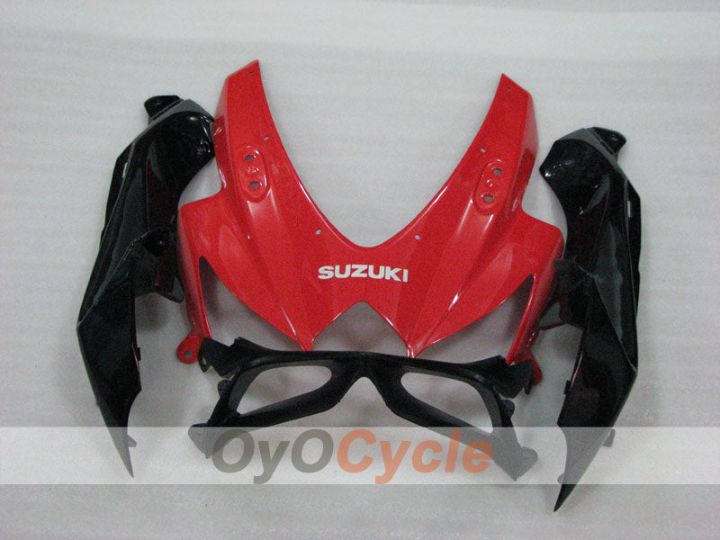 Kit de carénages à injection pour GSX R600 08-10 - Rouge, Blanc - Style d'origine #OYO87905382