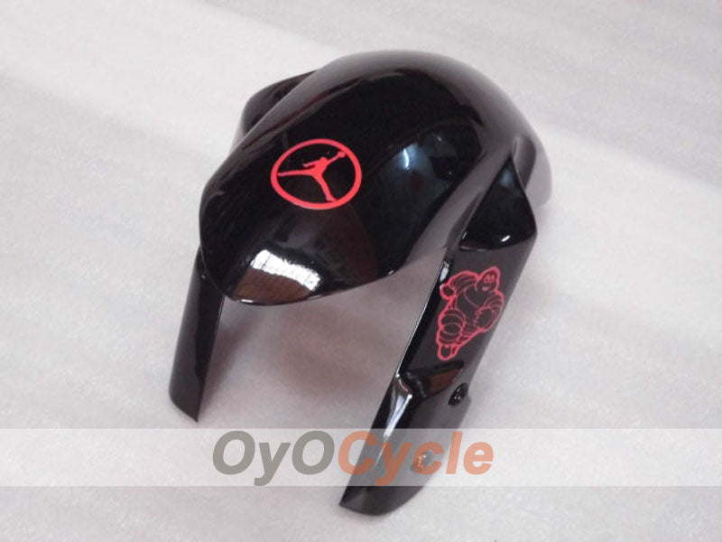 Kit de carénages à injection pour GSX R600 08-10 - Noir, Rose - Jordan #OYO87905383