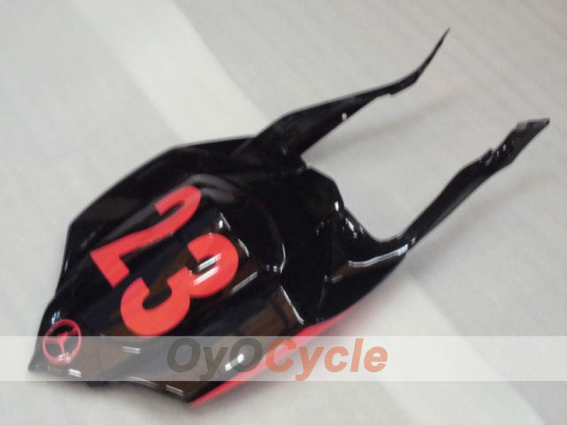 Kit de carénages à injection pour GSX R600 08-10 - Noir, Rose - Jordan #OYO87905383
