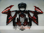 Kit de carénage à injection pour GSX R750 08-10 - Rouge, Noir - Flame #OYO87905428