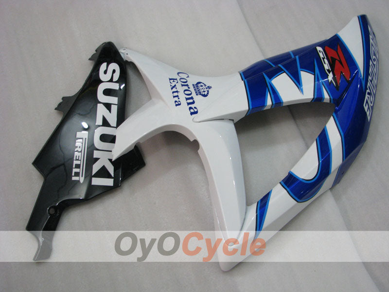 Kit de carénages à injection pour GSX R600 08-10 - Bleu, Blanc - Corona #OYO87905386