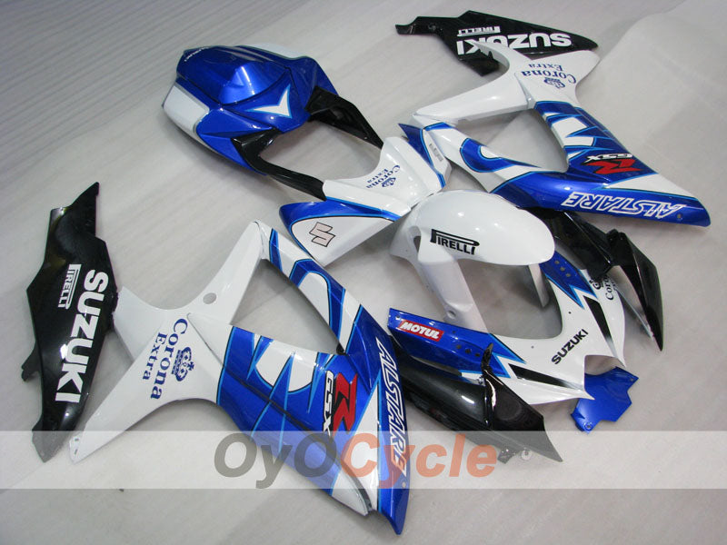 Kit de carénages à injection pour GSX R600 08-10 - Bleu, Blanc - Corona #OYO87905386 Image principale du produit