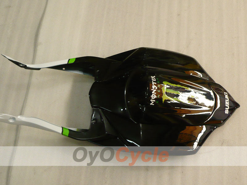 Kit de carénages à injection pour GSX R600 08-10 - Blanc, Noir - Monster #OYO87905388